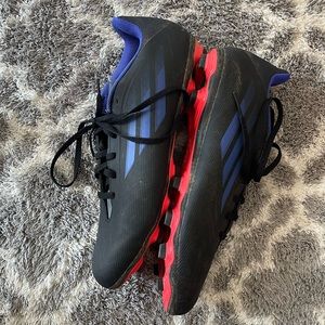 adidas X Speedflow.4 FG "Black/Sonic Ink/Solar Yellow" Men's Soccer Cleat